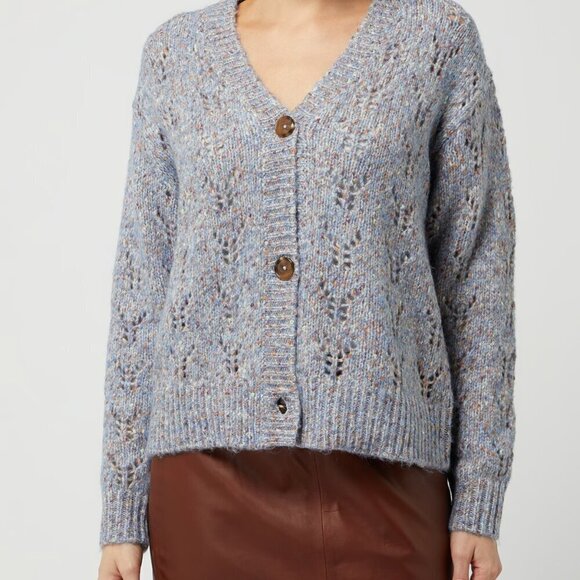 Soaked In Luxury Anabelle Open Knit Cardigan- Size XS - Picture 3 of 14